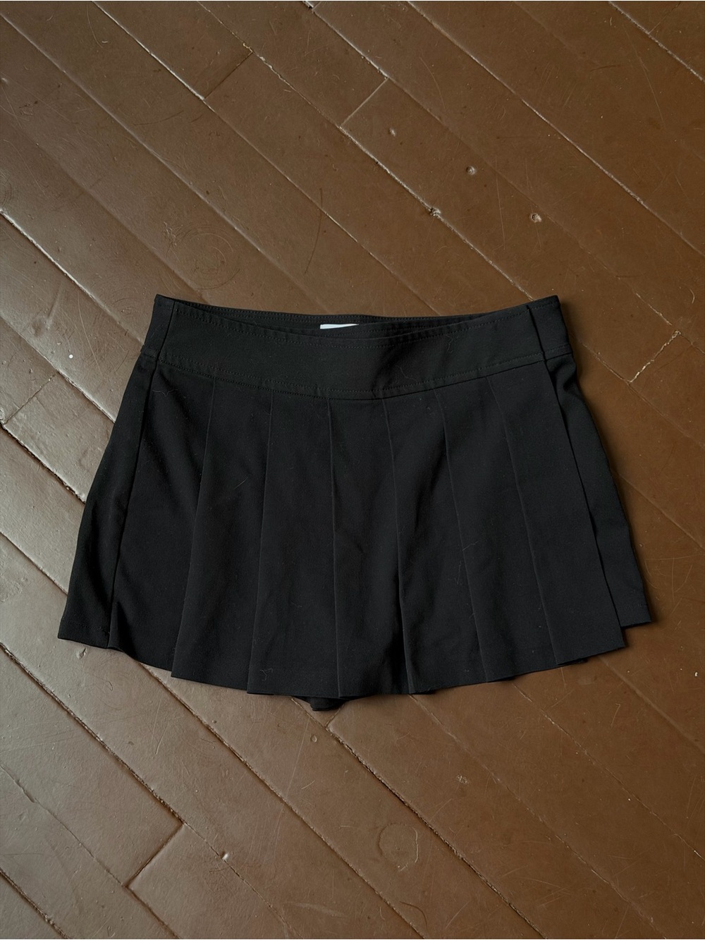 Sunday Best Black Pleated Skort